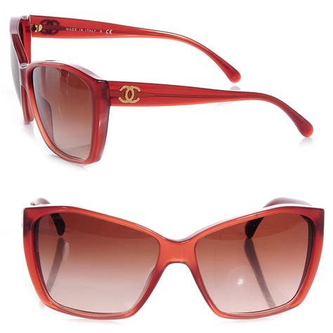 chanel sunglasses red frame|Chanel sunglasses price.